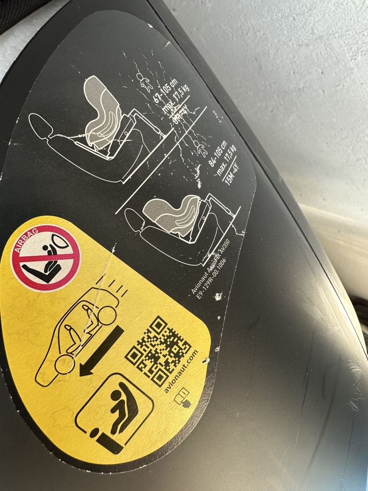 Fotelik Avionaut Areofix z bazą Isofix