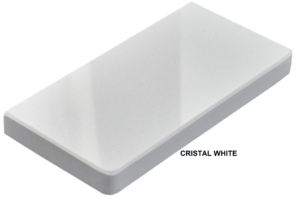 Parapet wewnętrzne z konglomeratu CRYSTAL WHITE