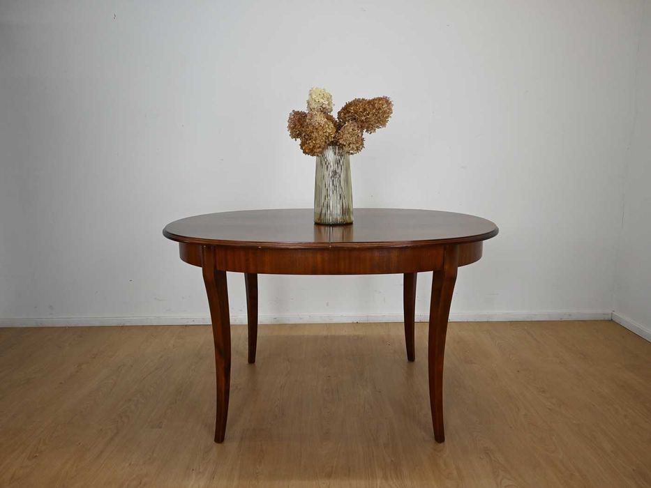 stół owalny rozkładany orzechowy 110604