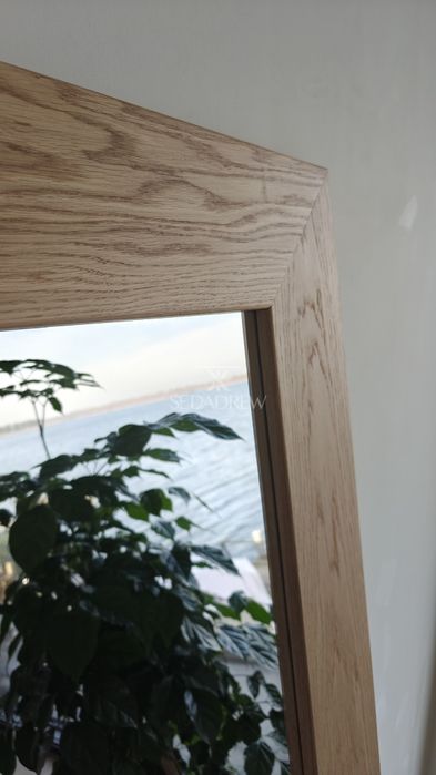 Lustra w drewnianej ramie Lustro dębowe na wymiar duże rozmiary