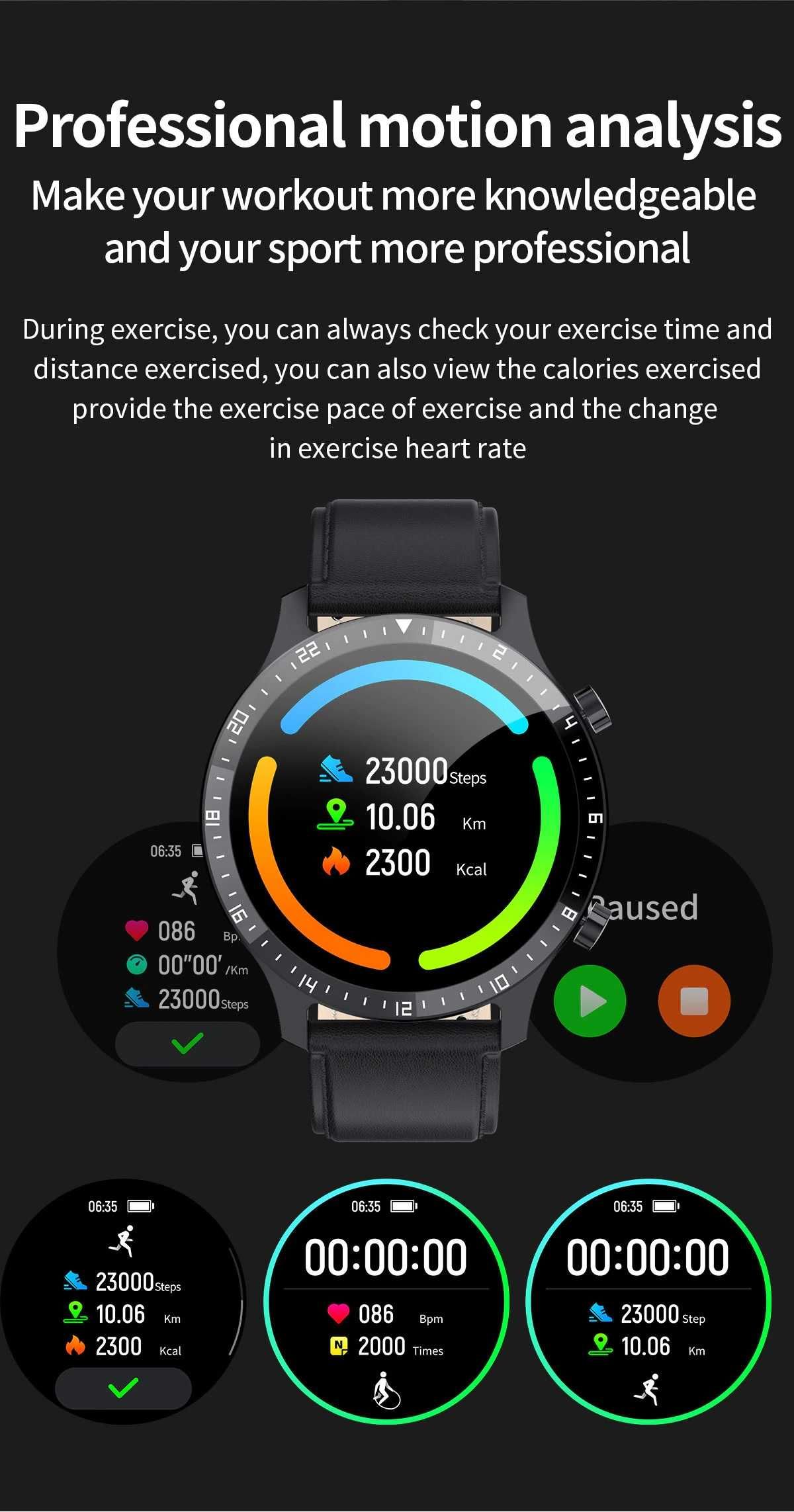 SmartWatch GT2/P32 kroki tętno ciśnienie saturacja powiadomienia. PL.