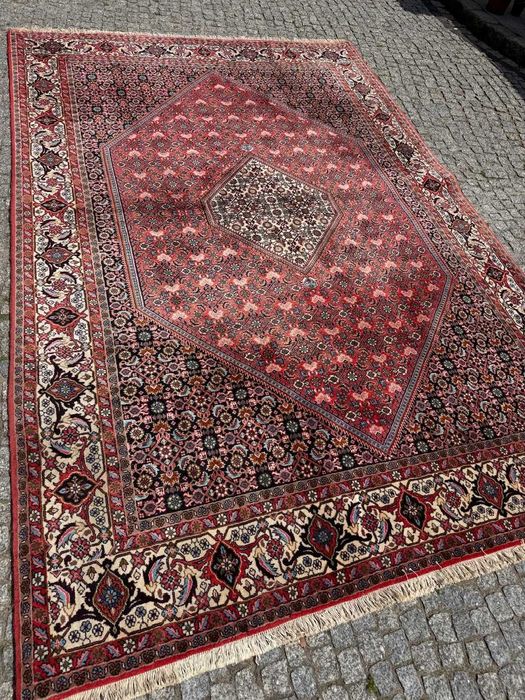 Bidjar Thakab kaszmirowy r. tkany dywan perski Iran 300x200 gal 28 tys
