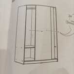 Szafa nowa Ikea Kleppstad biała przesuwne drzwi  176/117/55