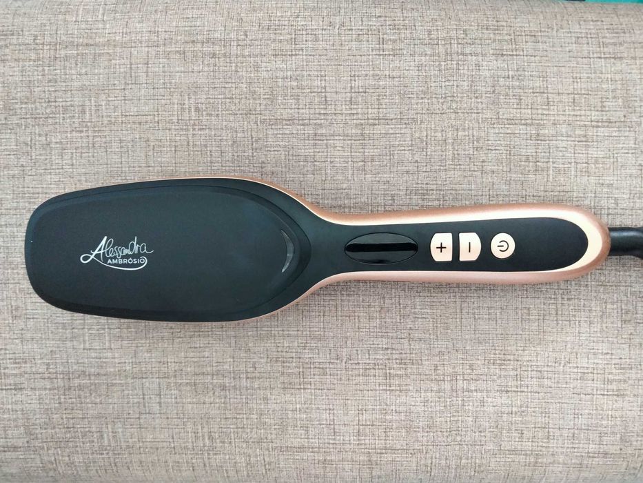 Escova para alisar elétrica