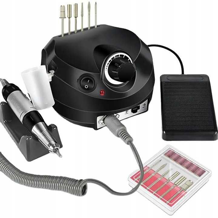 Frezarka do paznokci manicure pedicure 65w profesjonalna mocna + frezy