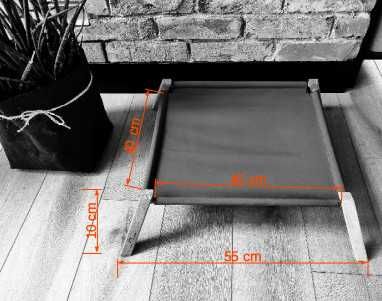 Legowisko dla kota podwyższone łóżko dla pupila nowoczesny design