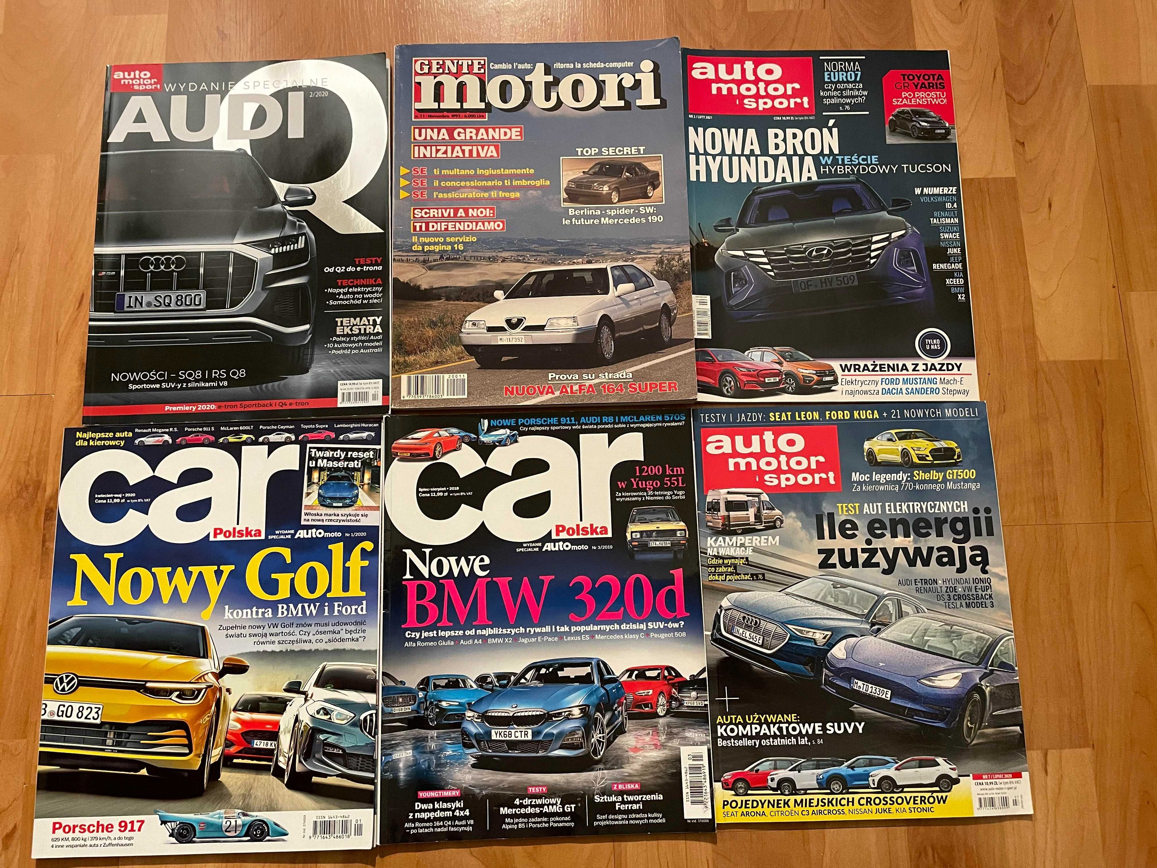 Magazyny motoryzacyjne (Car Polska, Auto Motor i Sport, Gente Motori )