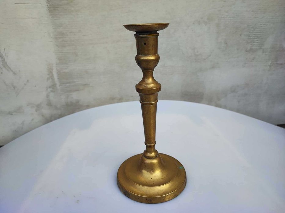 Stary mosiężny lichtarz,świecznik