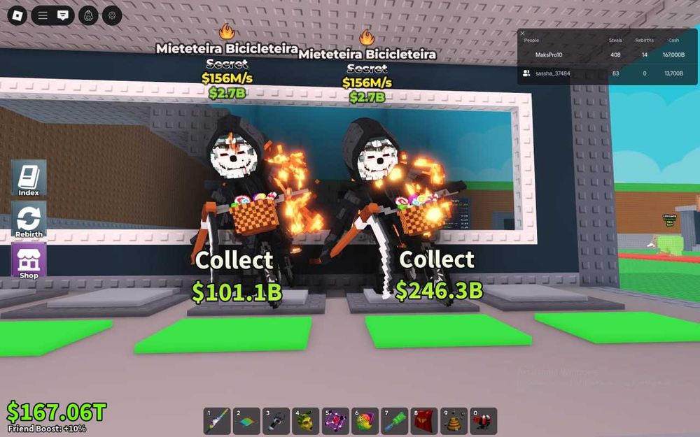 Steal a Brainrot / Продаю брейнротів (Mieteteira Bicicleteira)