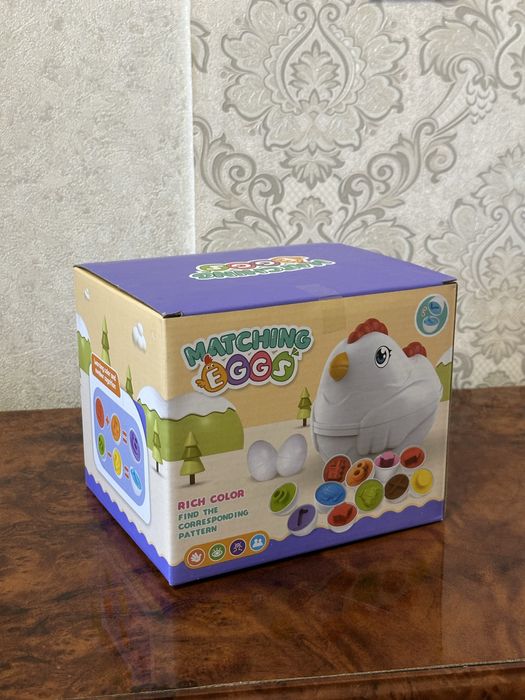 Курочка каталка сортер яйці пазл Монтессорі цифри