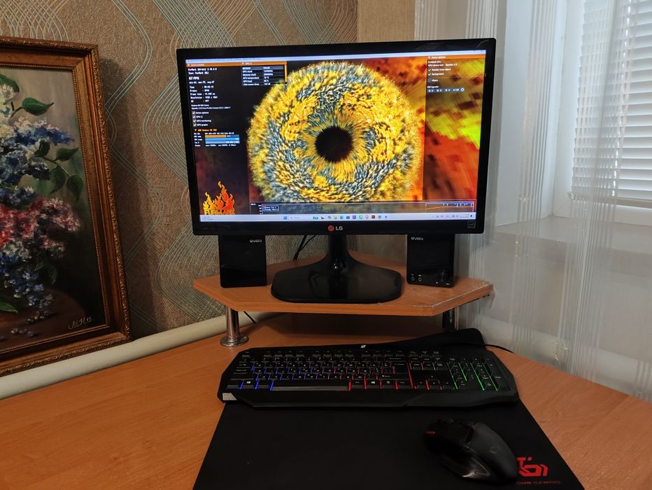 Продам ПК комплект: Xeon 2670v3, RX 580 8GB, 32GB RAM, 1TB NVMe