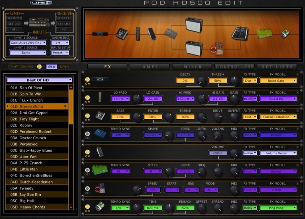 Line 6 POD HD500 procesor efektów