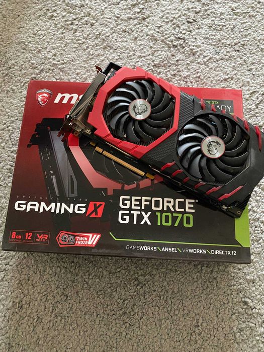 Відеокарта MSI 1070 GTX Gaming X 8 Gb робоча