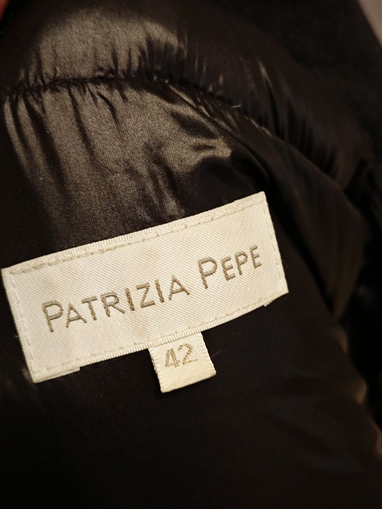 Lekka kurtka pikowana zimowa płaszcz Patrizia Pepe S
