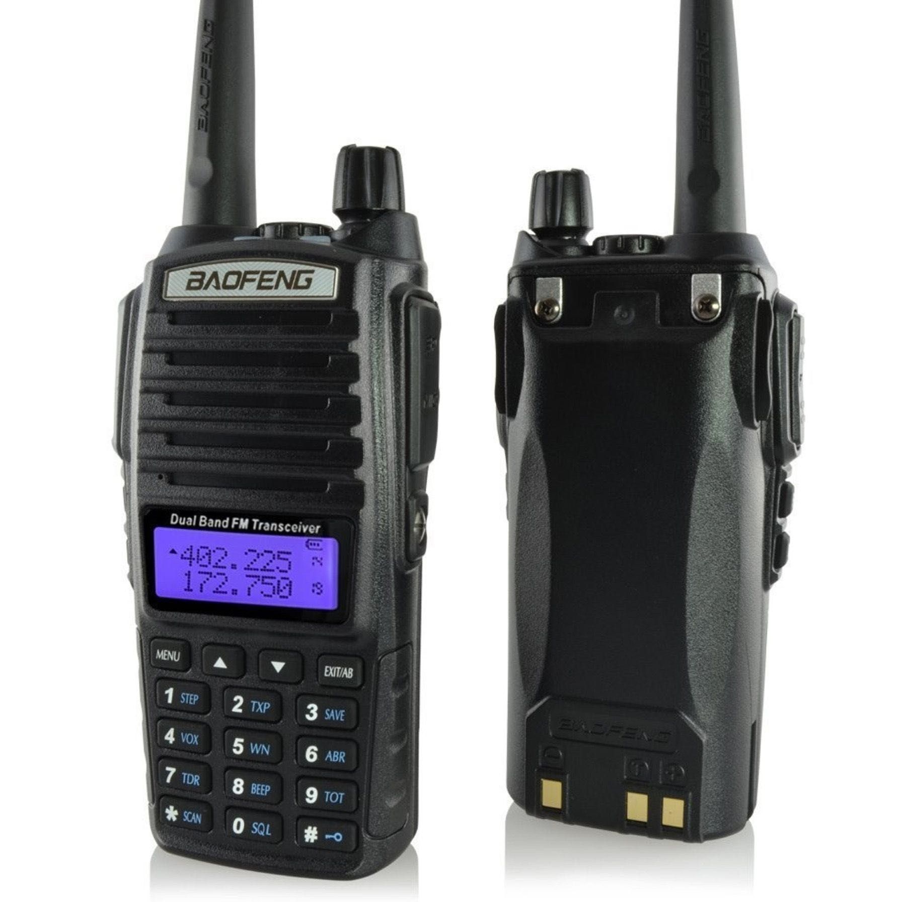 Рація Baofeng UV-82 до 10км, 8W, 2000 мАг, з гарнітурою / Радіостанція
