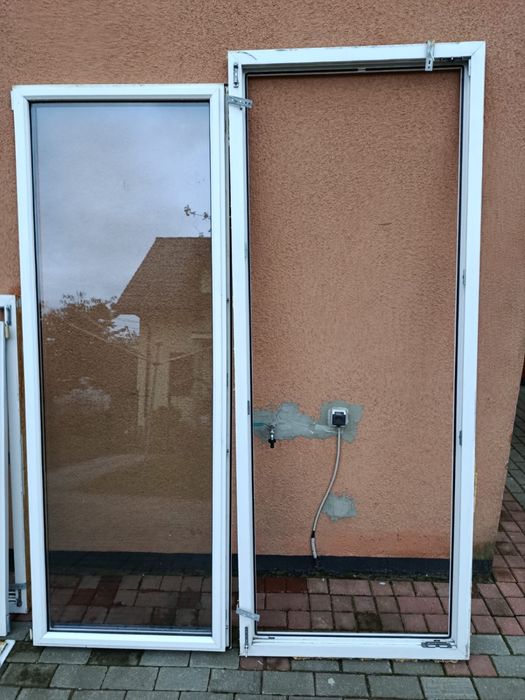 Drzwi balkonowe i okno z wlasnego demontarzu