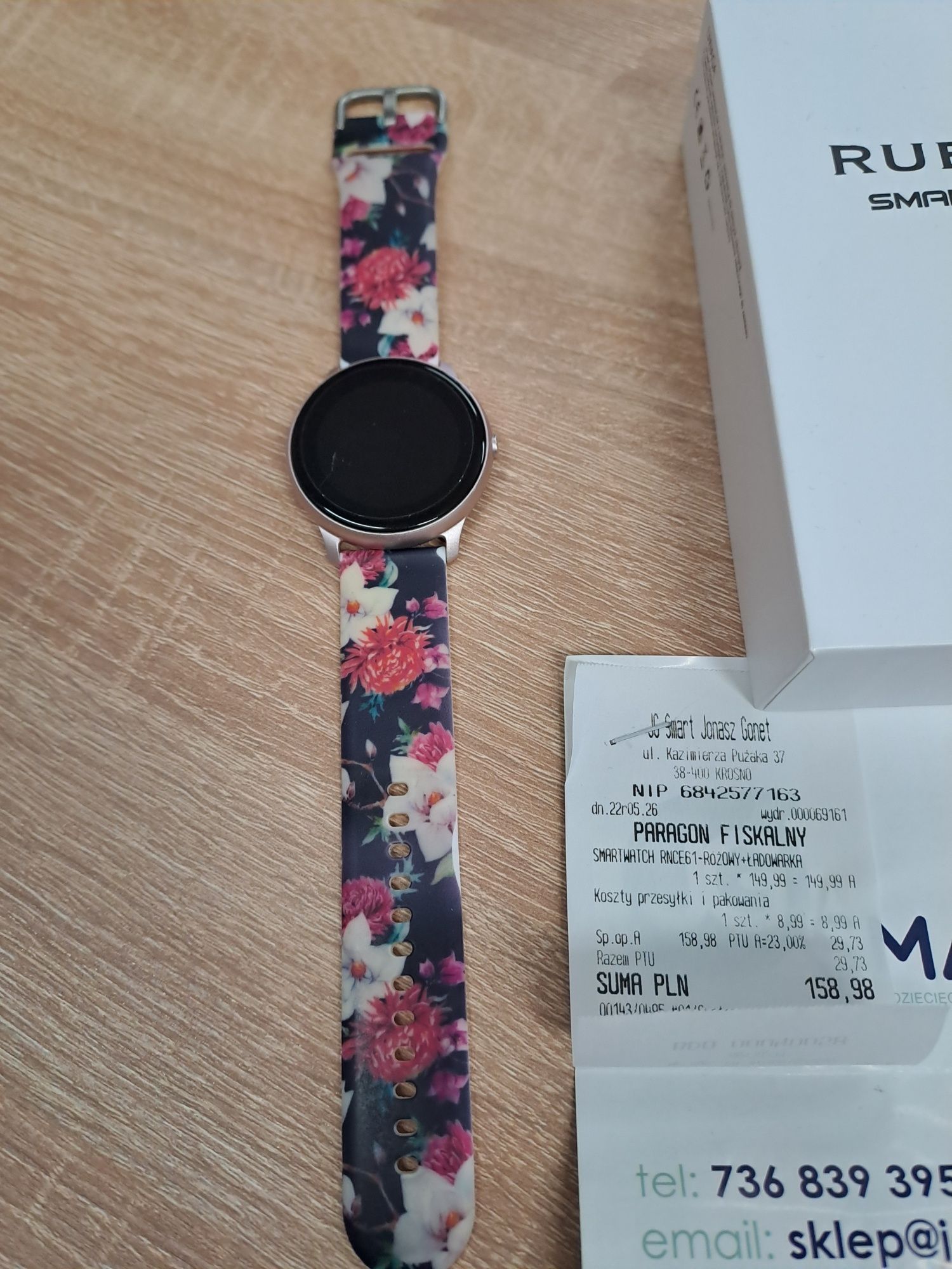 Rubicon smartwatch, RNCE 61, stan bardzo dobry