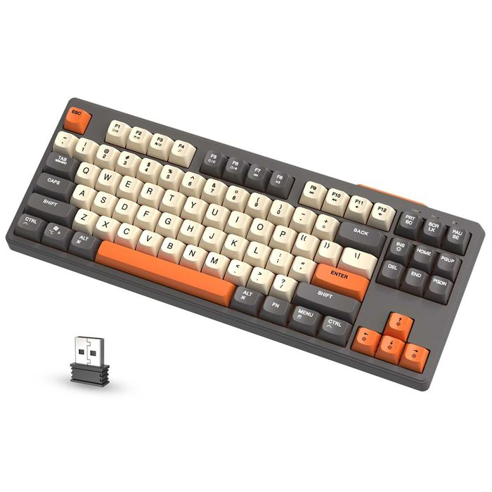 Klawiatura Gamingowa M87 Dual Mode podświetlana BT/2,4GHz USB typ C