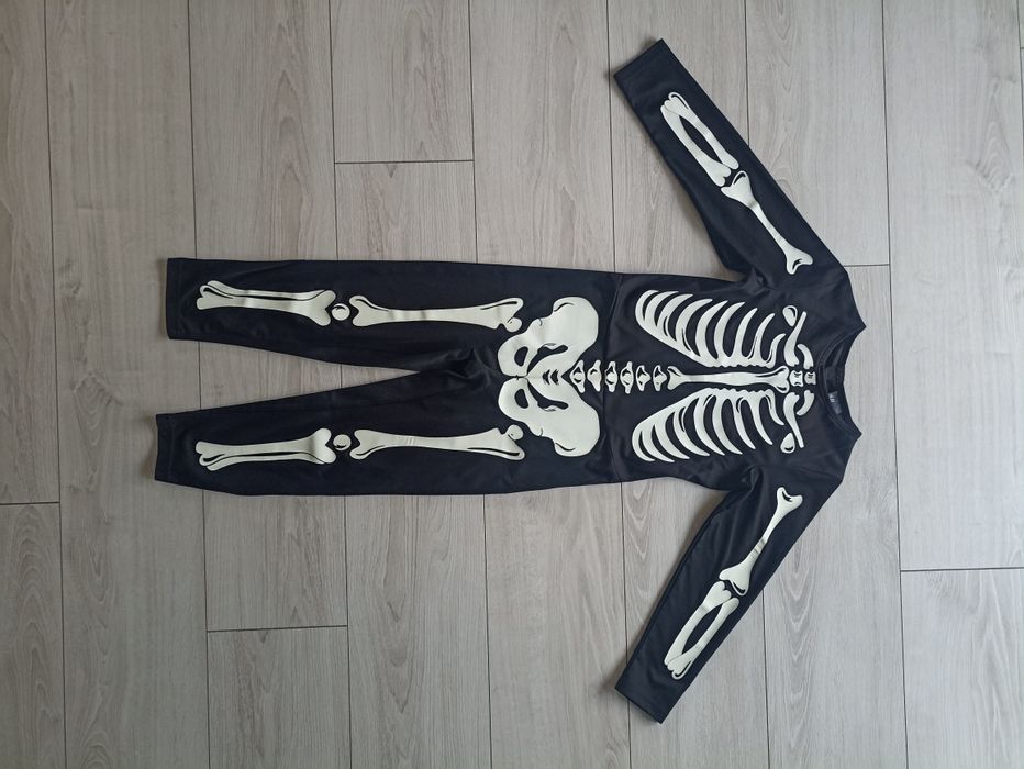 strój na Halloween szkielet H&M 122/128