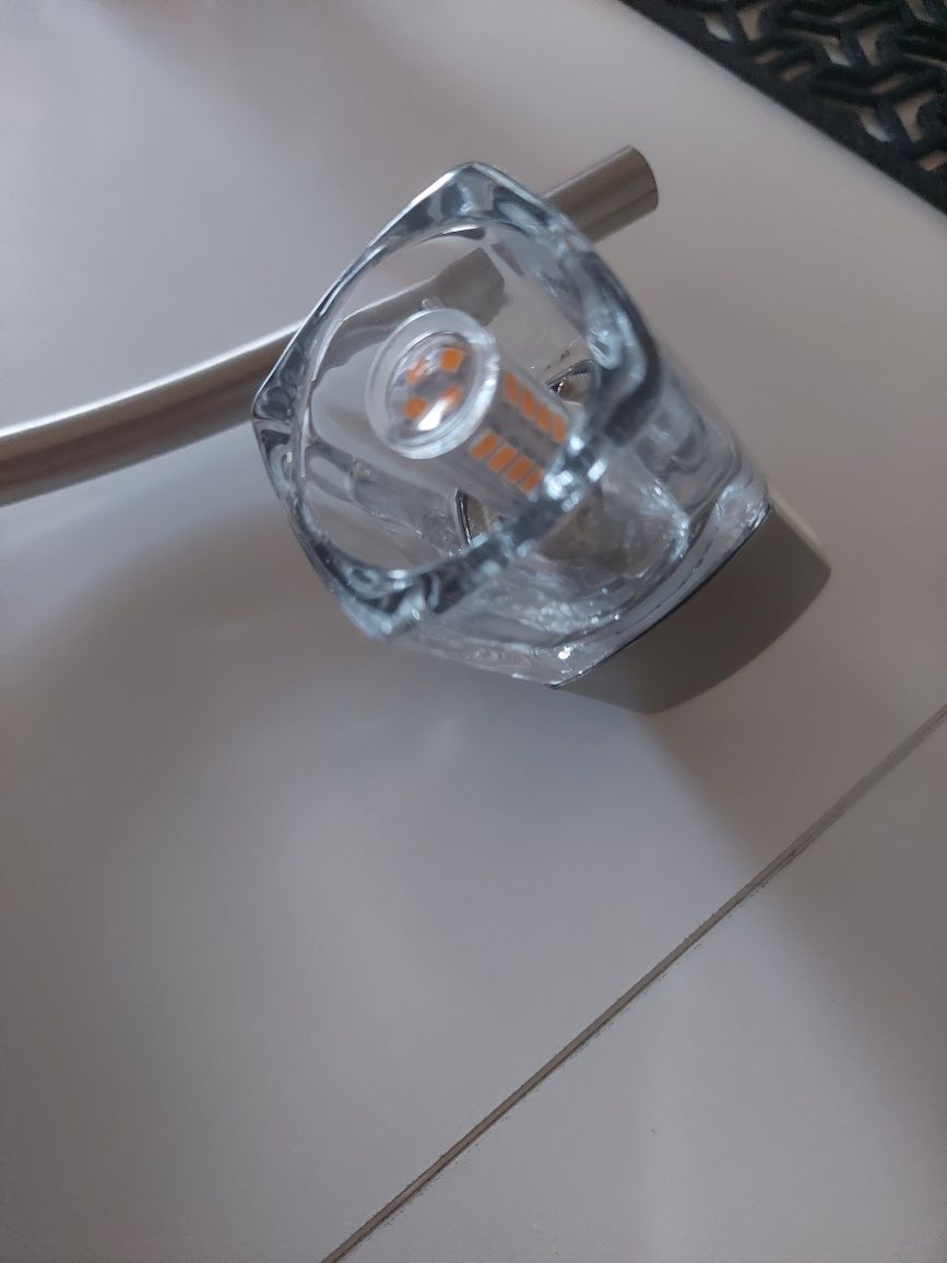 Lampa sufitowa LED spot halogenowy 3 punktowa punktowy chrom listwa