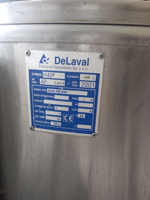 Zbiornik na mleko DeLaval