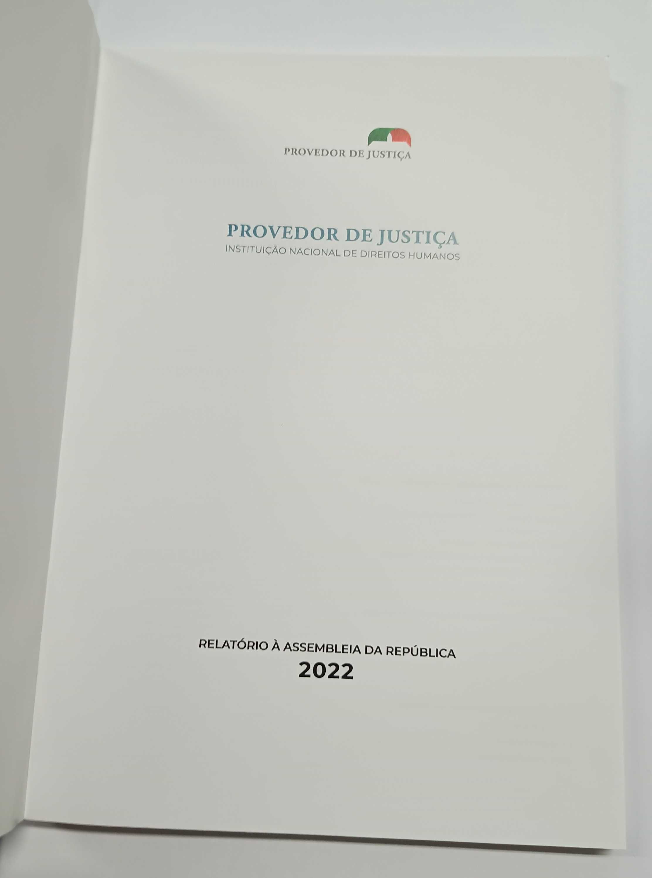 Provedor de Justiça: Relatório à Assembleia da República 2022