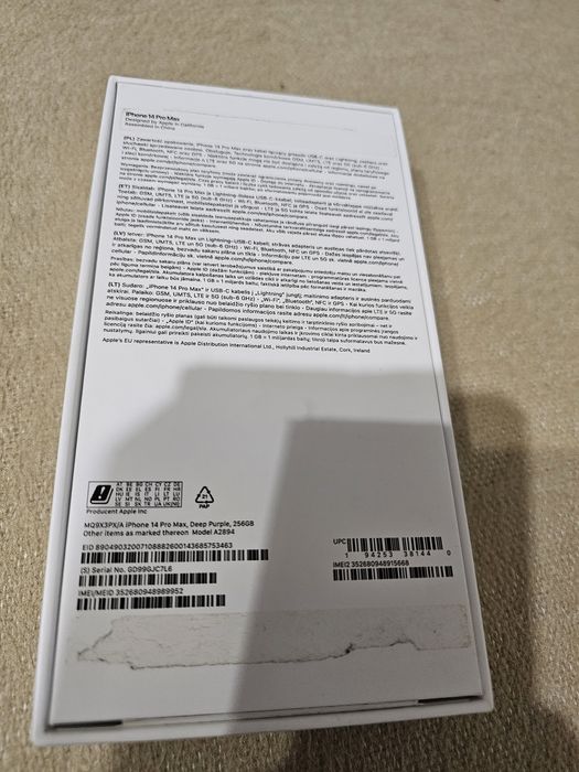 Iphone 14 Pro Max 256GB Deep Purple - stan bardzo dobry 100% sprawny