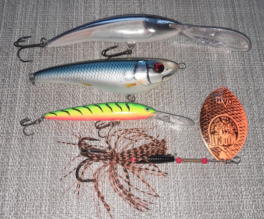 Woblery rapala savage gear oraz błyskawic mad Cat 4szt
