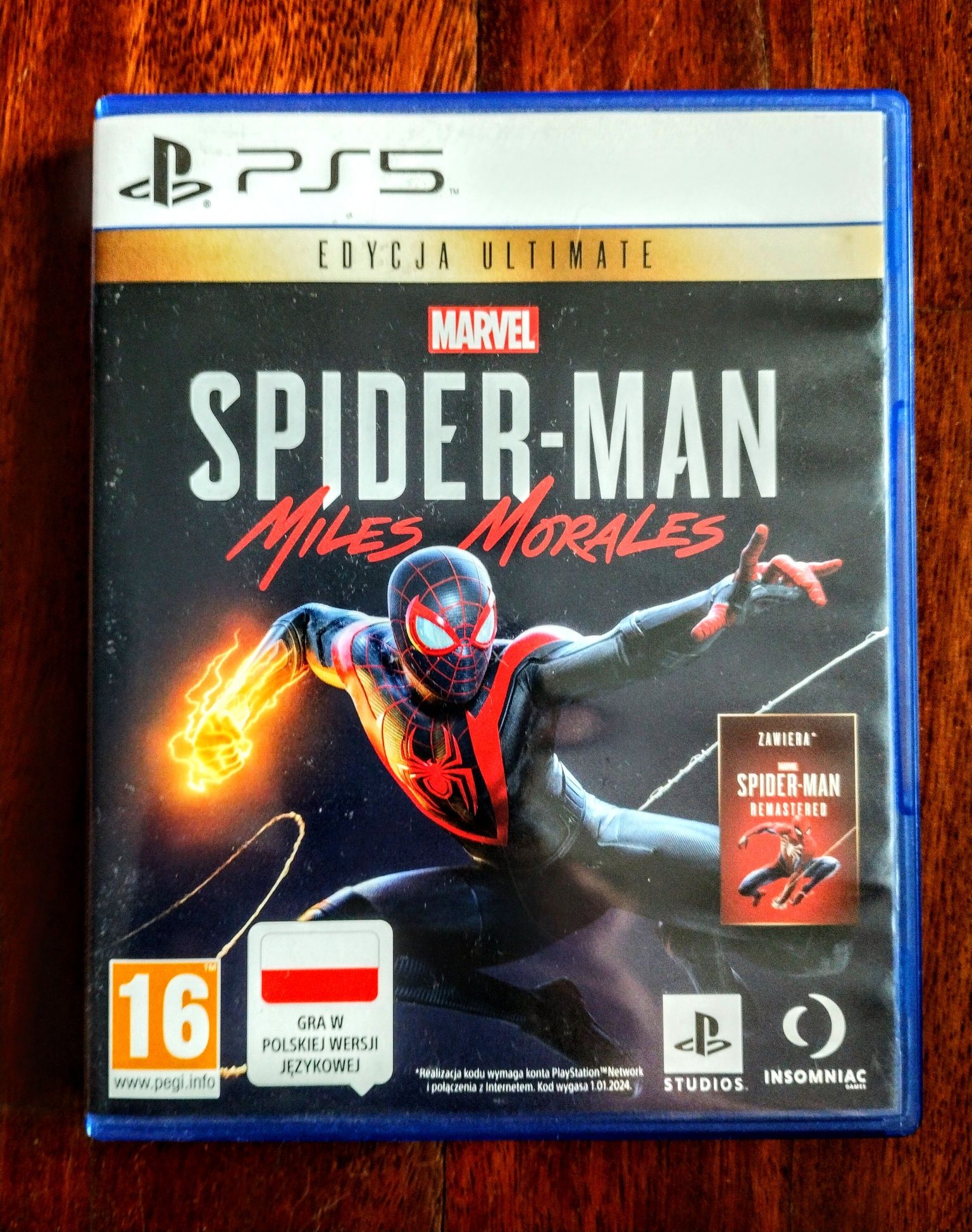 Gra Spider Man Miles Morales Spiderman PlayStation PS5 Polska wersja