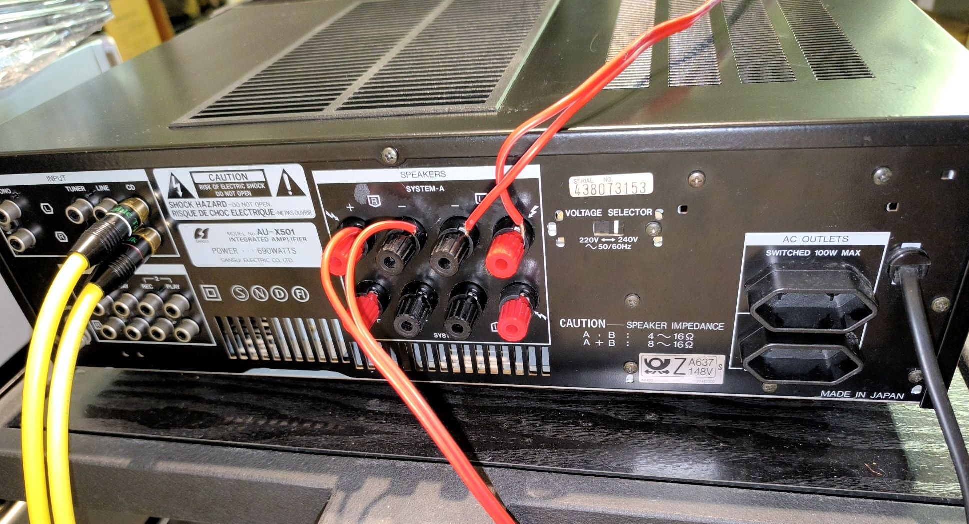 Amplificador Sansui AU X-501