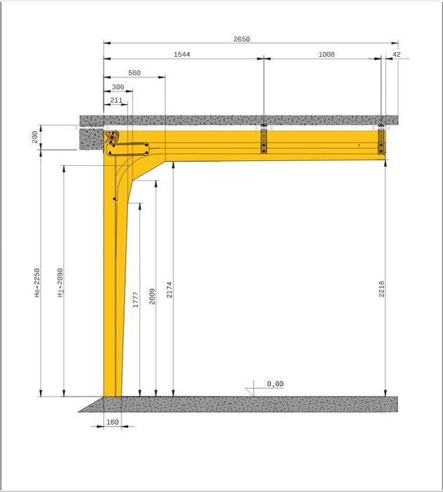 // Brama Segmentowa Garażowa Unipro Wiśniowski 2500x2250 Antracyt //