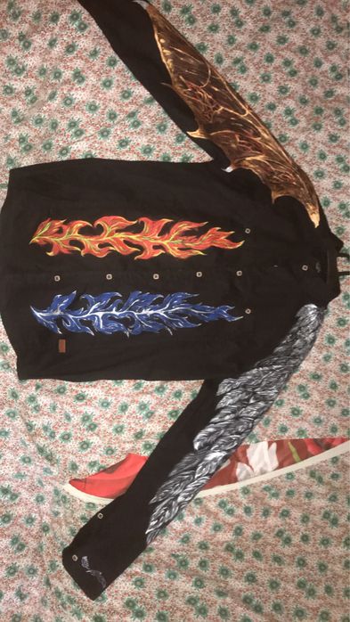 черная рубашка ручная работа