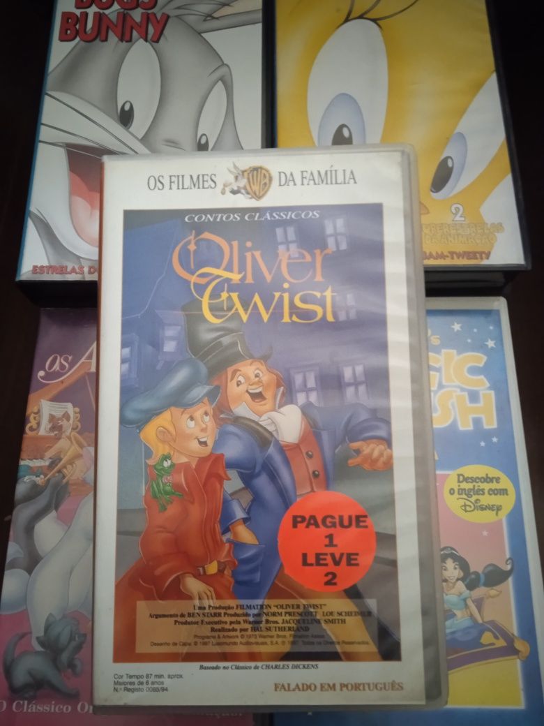 Vhs originais clássicos infantis