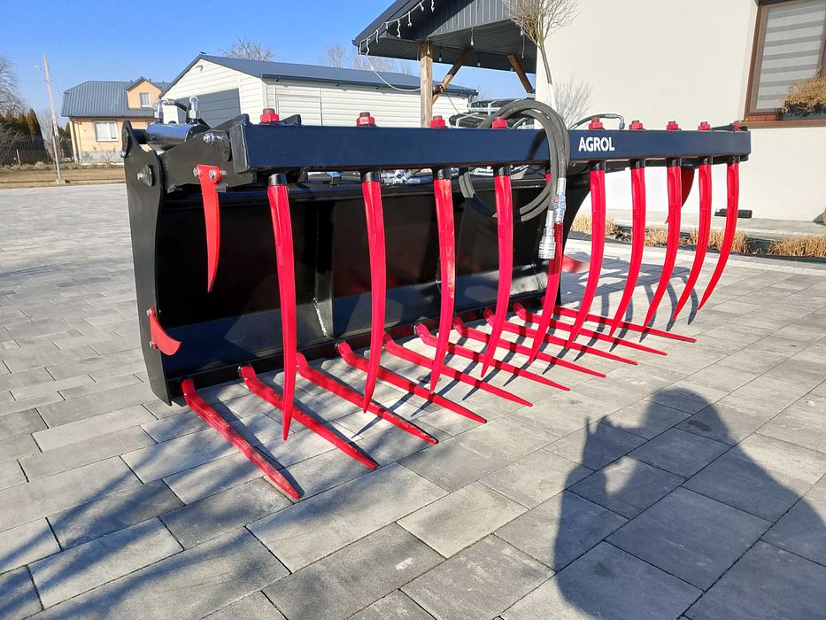 Krokodyl Dwusiłownikowy Mocny Chwytak Hydrauliczny do  Kiszonki 120cm