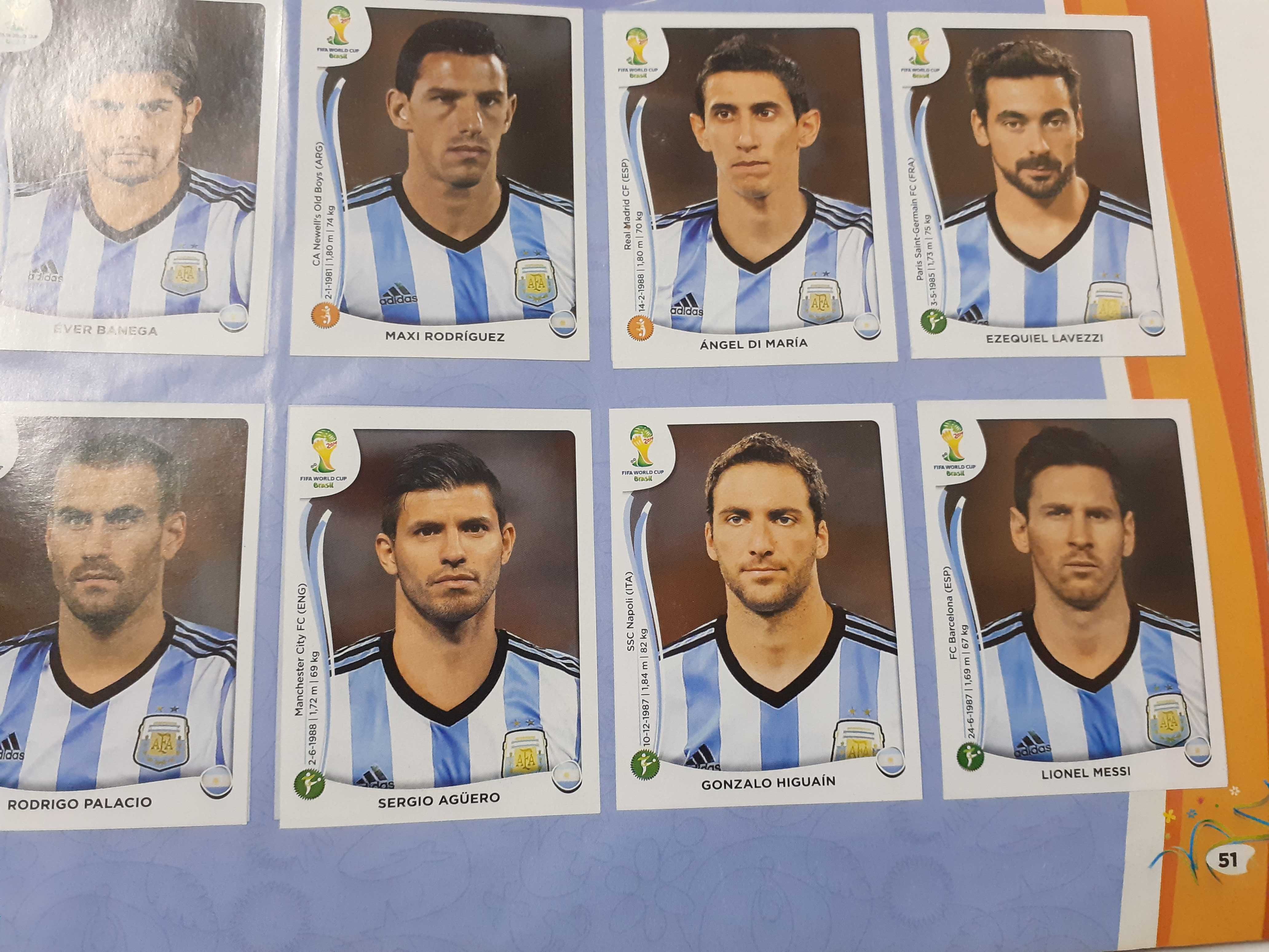Caderneta cromos Brasil 2014