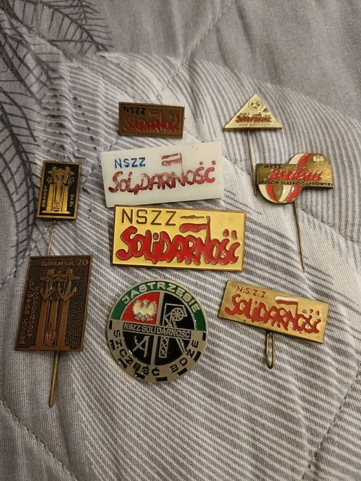 Odznaki solidarności 9 sztuk p7