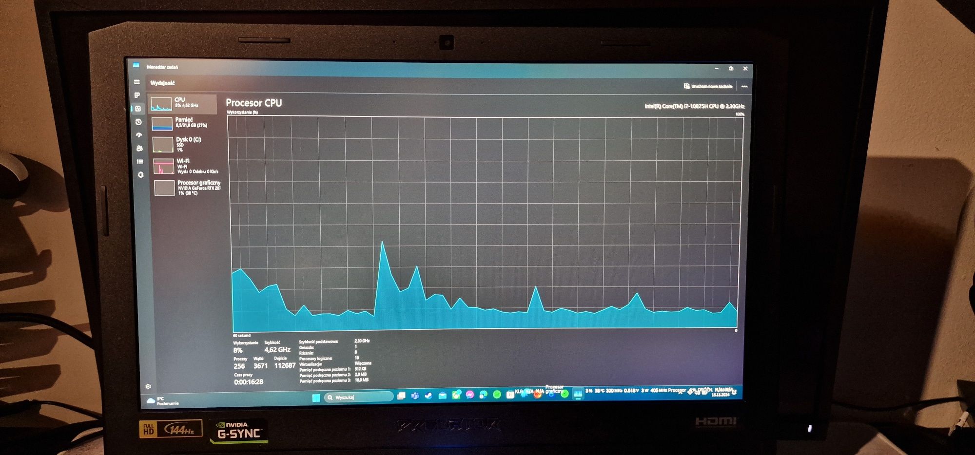 Laptop gamingowy ACER Predator Helios 700 17.3" plecak ładowarka 71772