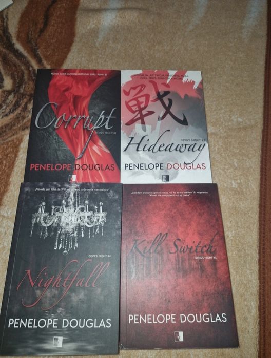 Penelope Douglas devil's night 4 części :corrupt,hideaway,kill swich,