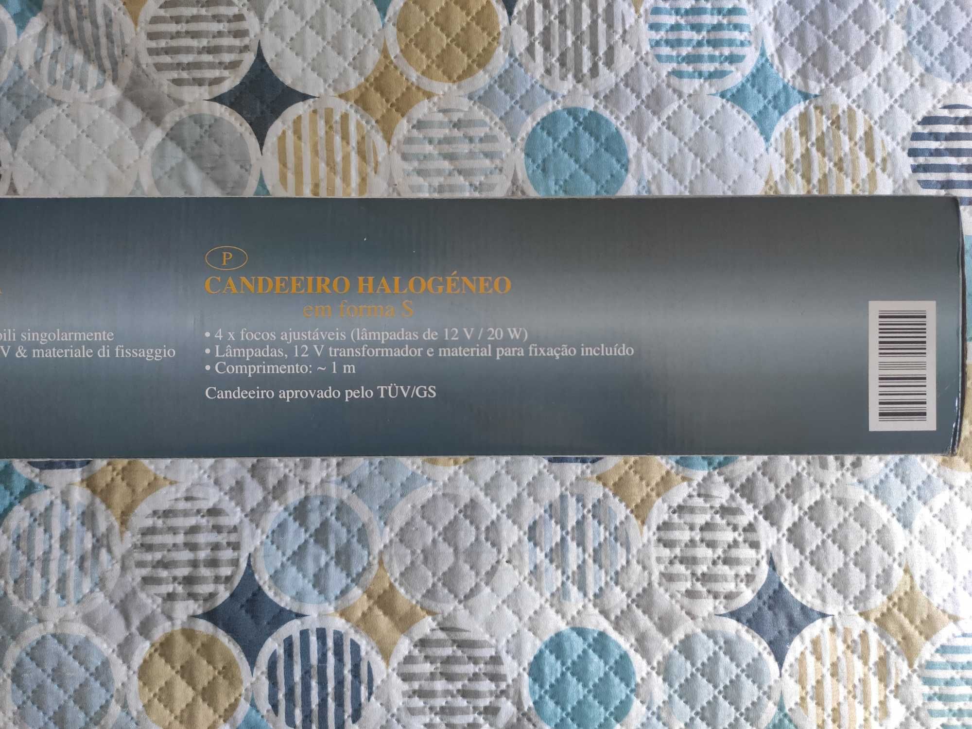 Candeeiro de Teto Orientável em Forma S com 4 Focos