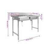 Pia de inox com torneira