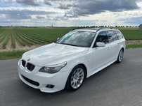 Bmw e61 530d lift Alpinweiss M pakiet Łopatki Ķomfortsitze
