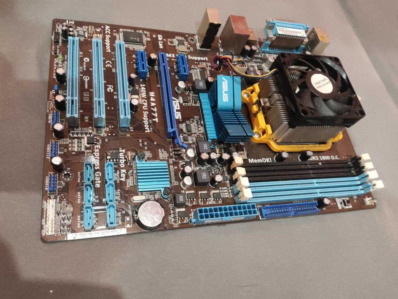 Płyta główna AM3 ASUS M4A77 (140W CPU Support) z procesorem Athlon II