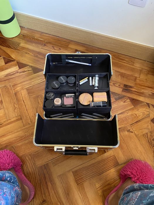 Maleta de maquiagem profissional