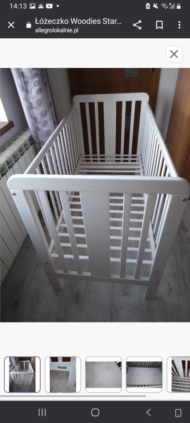 Nowe łóżeczko Woodies Star Cot 120x60