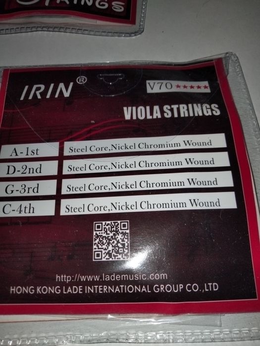 Cordas de viola de arco