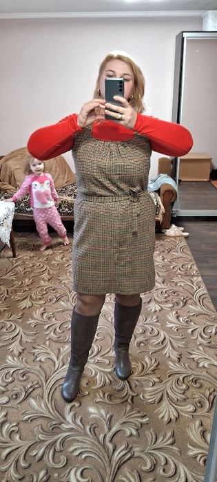 Сукня Сарафан теплий шерсть розмір 54