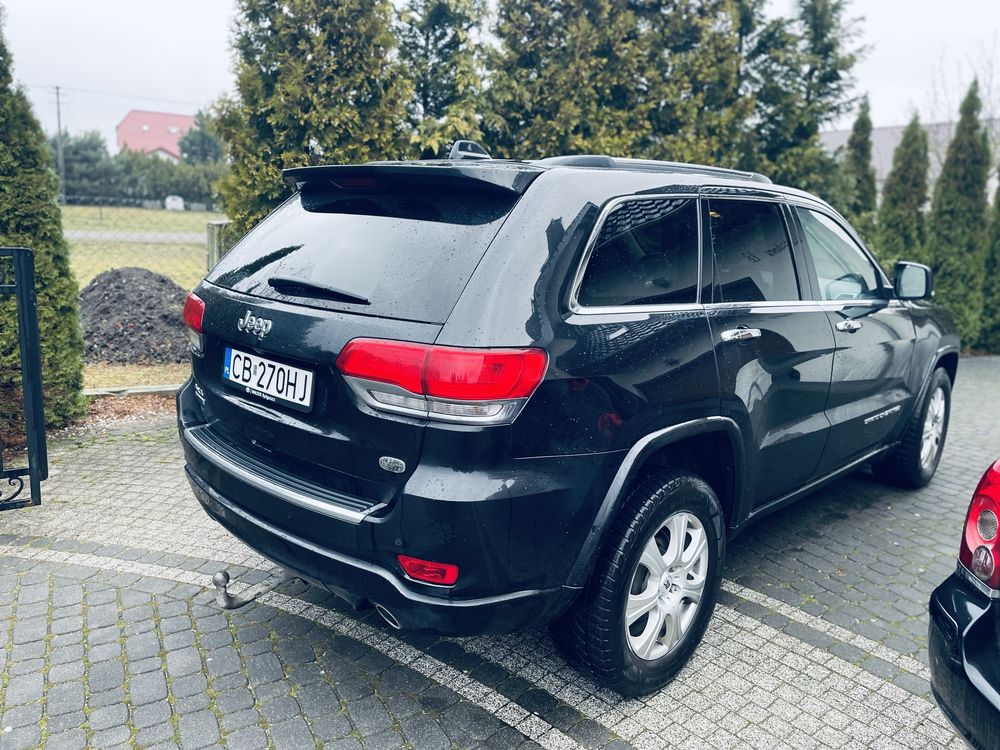 Jeep Grand Cherokee, panorama, grzane fotele przod tył. Zamiana