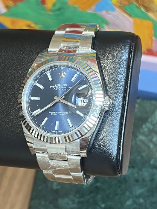 Rolex Datejust 41 Nowy / Nienoszony / Kompletny zestaw / Białe złoto