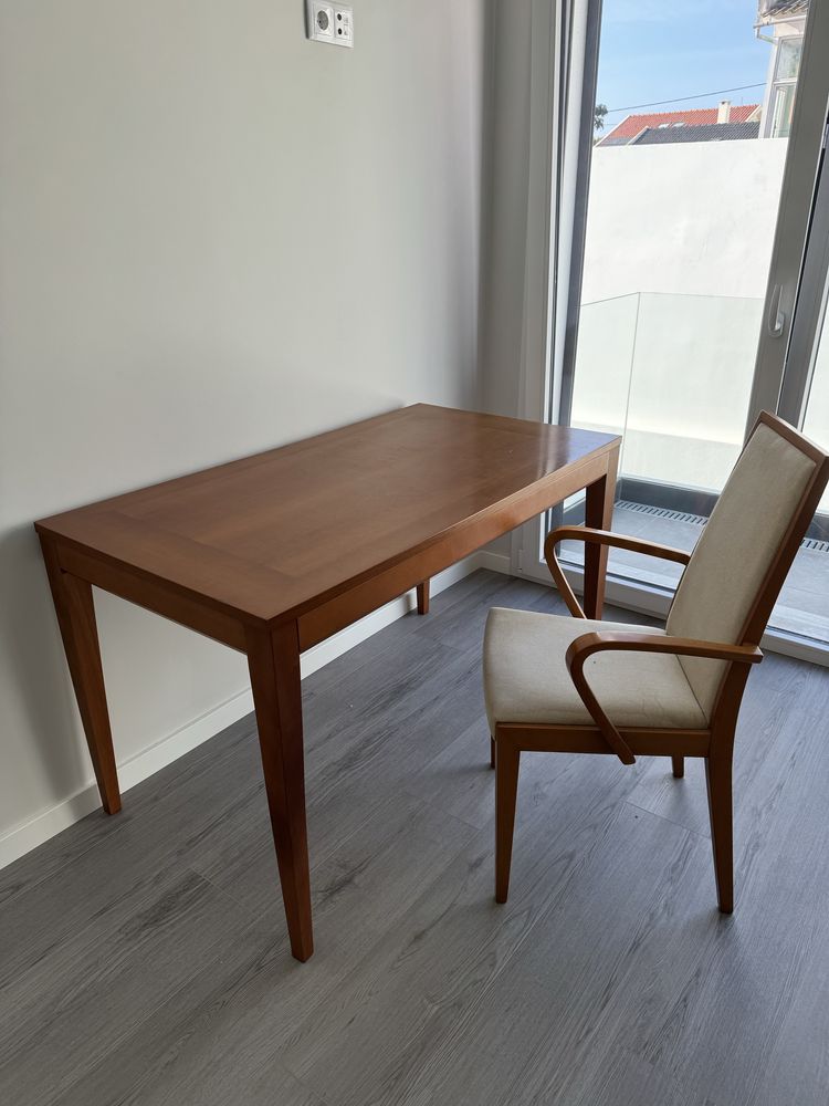 Conjunto secretaria e cadeira de escritorio