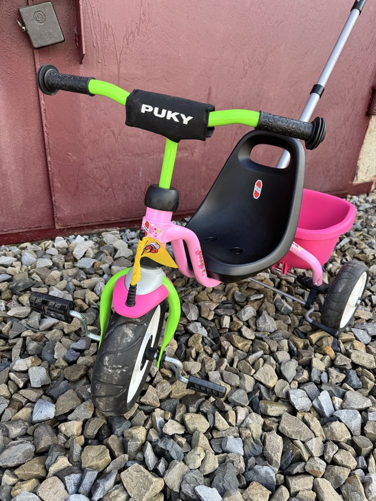 Триколісний велосипед з ручкою Puky CEETY rose/kiwi